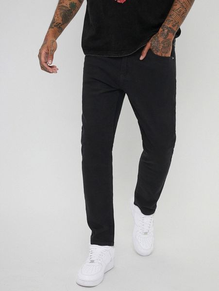 

men solid straight leg jeans v5nt#, Blue