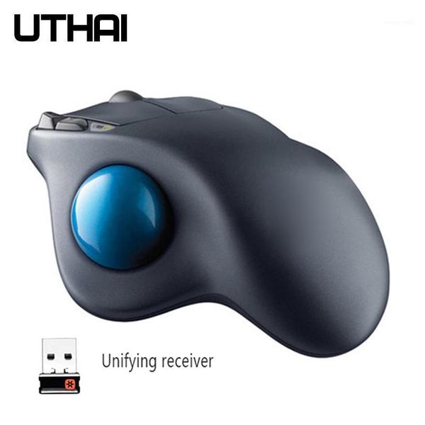 

uthai db36 2.4 ghz wireless usb wireless mouse mars trackball design ergonomic mouse laser positioning is more accurate1