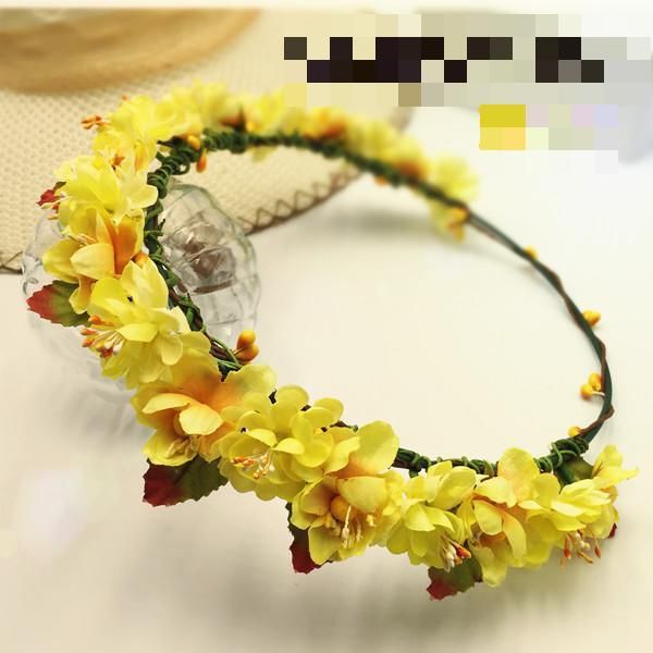 

decorative flowers & wreaths crown flower wreath headbands with for women hair band headband garland tiara de flores headpieces