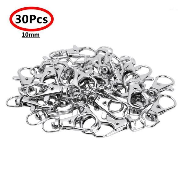 

30pcs metal lobster claw clasps swivel trigger snap hooks for paracord keychain cat dog collar backpack straps webbing1