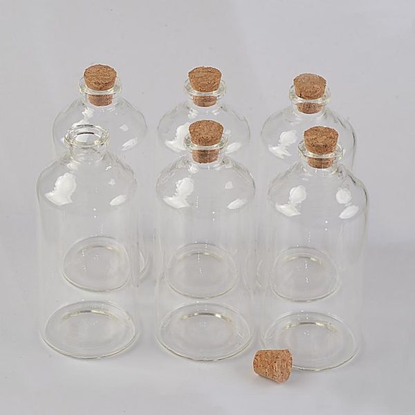 

110ml big transparent glass cork bottles wholesale vials jars empty storage wishing bottles decorative gift diy ja jllsge