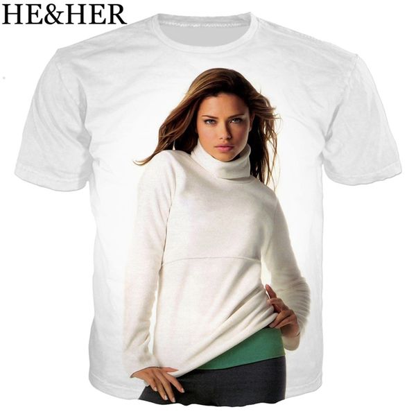 

superstar adriana lima cartoon 3d print shirts kawaii anime kawaii men clothing