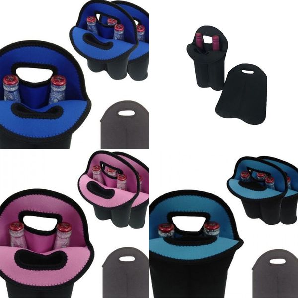 

red wine bottle protective sleeve rubber beautiful champagne smart cover quakeproof double bottling thermal insulation bag 8 5om l1