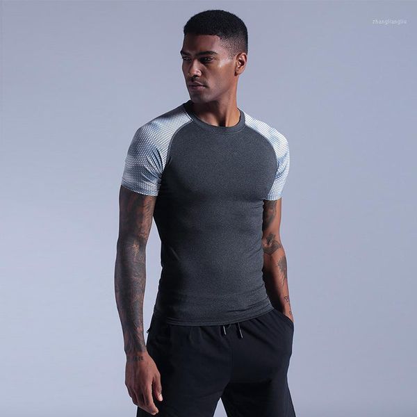 

running jerseys men's summer sports t-shirt, quick drying training, short sleeve equipment, thin clothes1, Black;blue