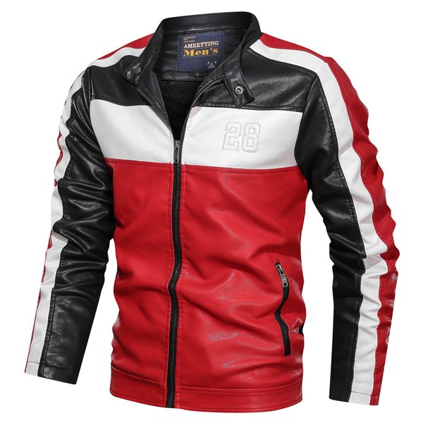 

2021 new mens brand clothing casual men's leather jackets motorcycle pu jacket male autumn outfit coats new outwear hommes veste fayi, Black