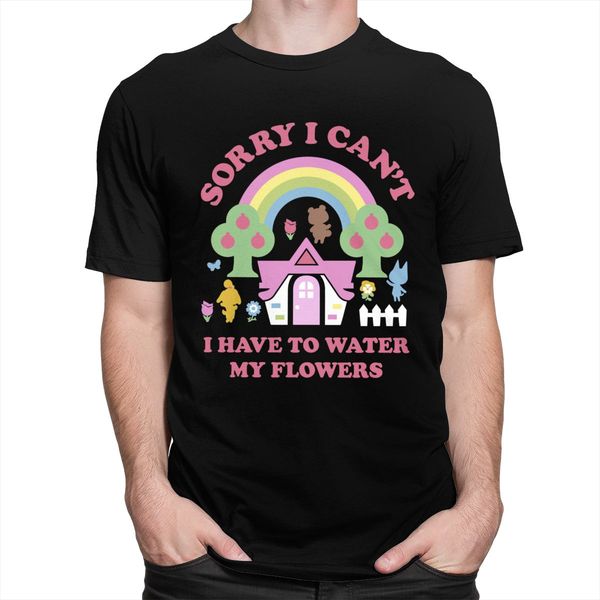 

спорт мода видео игры animal crossing tshirt мужчины с коротким рукавом я должен поливать цветы tshirt мягкий хлопок summer tee merchandise