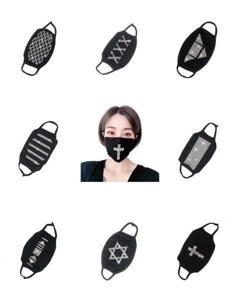 

bling ship fashion bling sequins protective mask pm2.5 dustproof mouth cover washable reuse face mask elastic e g6cr