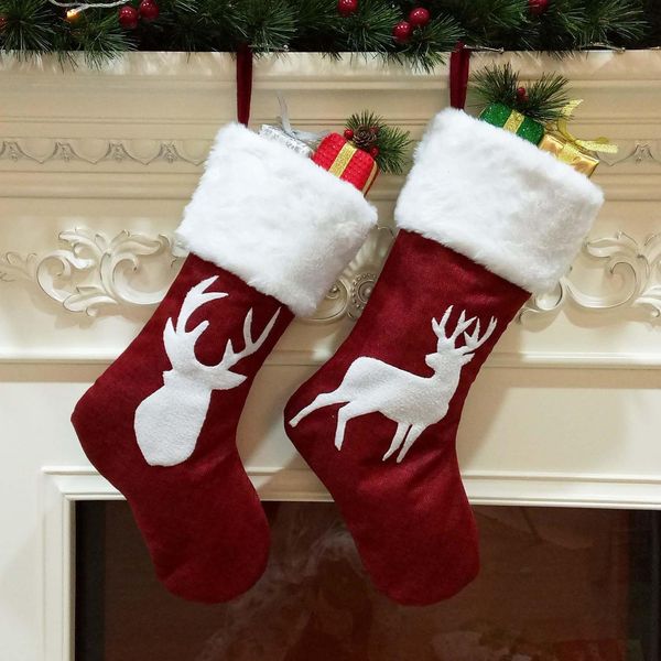 

factoryrihqparty stocking decorations santa stockings ornament christmas trees candy socks bags xmas gifts bag dhd1082 m0ka