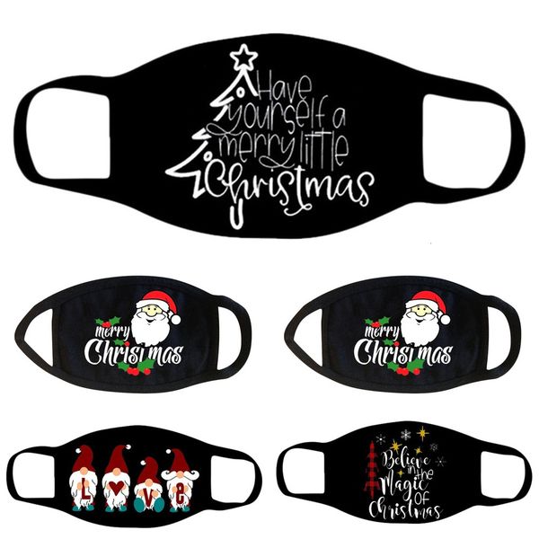 

factoryi0gemask washable fa qabr claus santa merry christmas elk printed breathable fashionfa masks xmas gift
