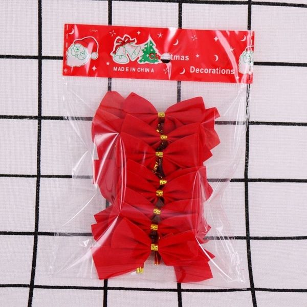 

rcdhj 12 pack diy gold silver red flocking scene bow 6cm christmas diy butterfly butterfly decoration 7tght