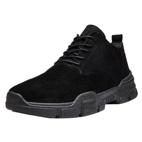 

men shoes winter boots 2020 outdoor sport climb mountain safety shoes casual non-slip lace-up ankle men zapatos de hombre, Black