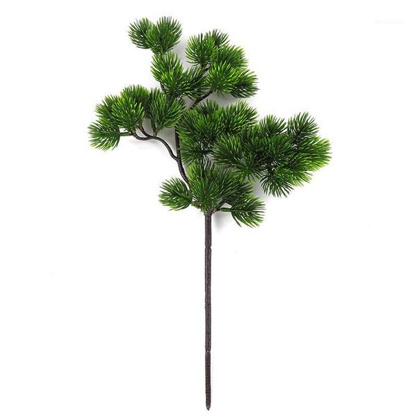 

decorative flowers & wreaths simulation pine branch green plant artificial plastic fake needle grass wall hanging bonsai home garden party d