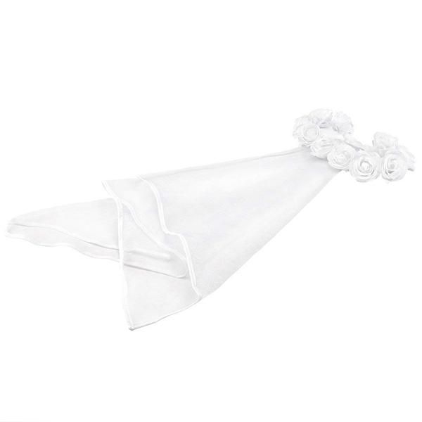 

hair accessories rose flower crown veil for garden beach wedding bachelorette hen party bridal shower bride to be engagement decoration favo