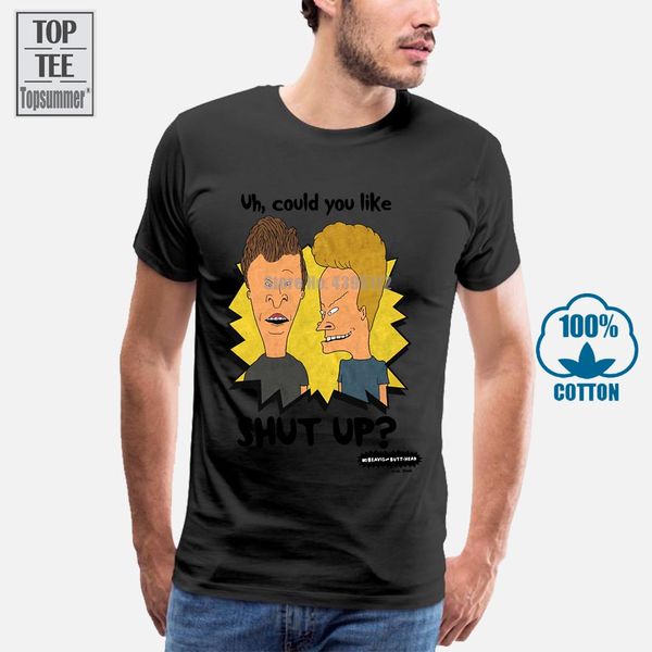 

спорт бивис и баттхед shut up mens t shirt sm для 3xl тенниска o шеи 100% хлопок
