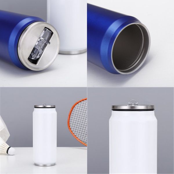 

17oz sublimation cola can diy 500ml water bottle in bulk double walled stainless steel cola shape tumblers insulated vacuum with 148 k2