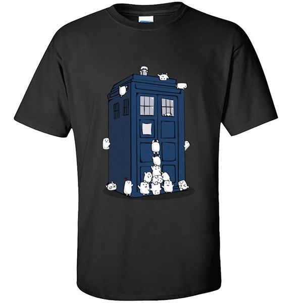 

funny dr who tardis doctor who kawaii picture new european s printing loose casual slim fit sport hooded sweatshirt hoodie men t shirt