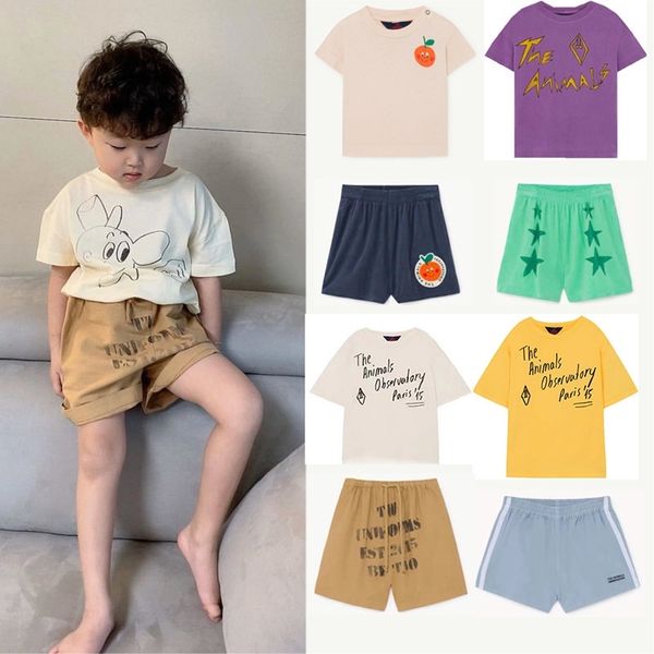 

tao brand new spring summer kids t shirts for boys girls fashion print short sleeve t shirts baby child cotton tees y200409, Blue