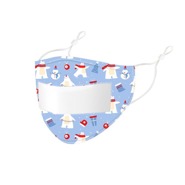 

новый рождественский коммуникатор с visible face mask clear улыбка выражение lip reading косплей mascarillas transparente партии маски 9