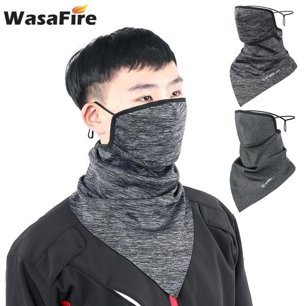 

cycling neck motorcycle face mask winter warm bicycle caps outdoor sports tactical face shield bike headband scarf, Black