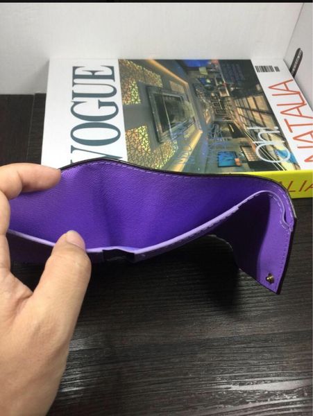 

women original box purses real leather multicolor short wallet card holder classic zipper pocket designer wallets dhl free, Red;black