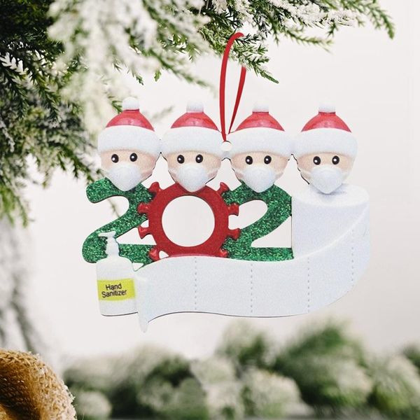 

1шт деревянные 2020 рождество подвеска рождеством украшение для дома персонализированные украшения рождественский подарок новый год 2021 bby