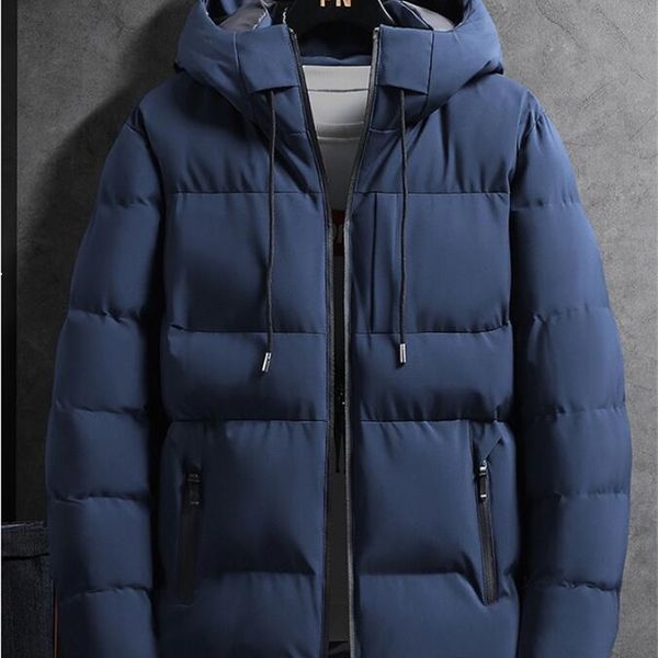 

2021 new winter parka men warm slim mens coats windbreaker jackets ykw7, Black