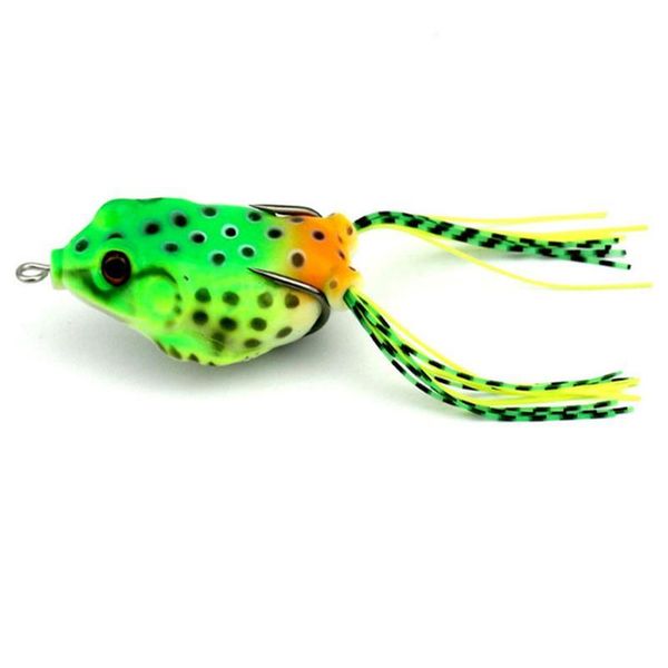 

1pcs 6cm 12g soft frog snakehead fishing lures double hooks water plastic ray frog artificial soft bass bait fishin qylsdl