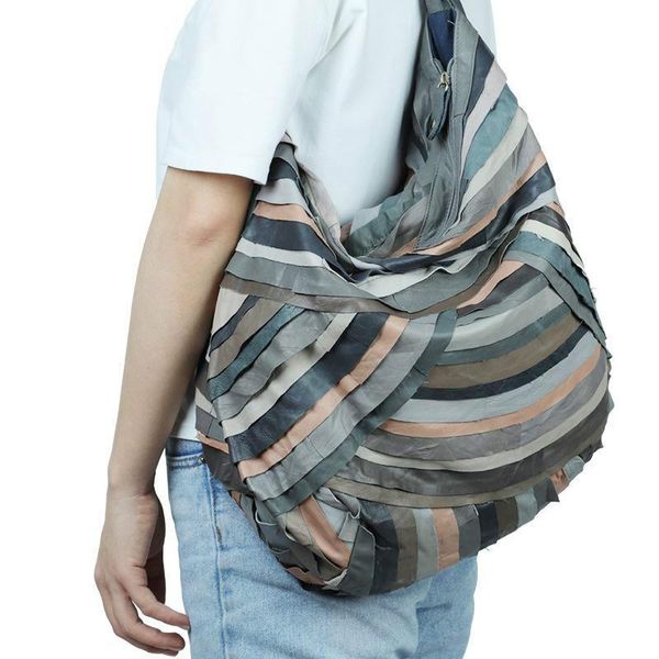 

johnature genuine leather women bag 2020 new fashion portable striped large capacity handbag sheepskin tote female shoulder bags