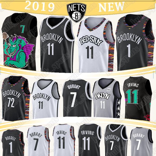 

7 durant 11 ирвинг 72 biggie 1 russell 11 kyrie 72 black 1 bangelo баскетбол джерси