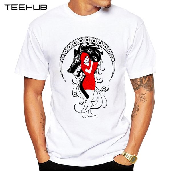 

teehub man short sleeve t shirt nouveau red t shirt cool design t shirt beast & red girl printed casual tee sport hooded sweatshirt hoodie