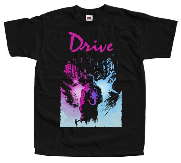 

drive , movie poster, ryan gosling, t shirt black all sizes s 3xl short sleeves new fashion t shirt men sport hooded sweatshirt hoodie