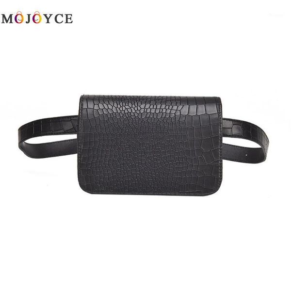 

7.09 x 4.72 x 1.97 inches women pu leather waist packs fashion flap belt bag vintage fanny pack handbag1
