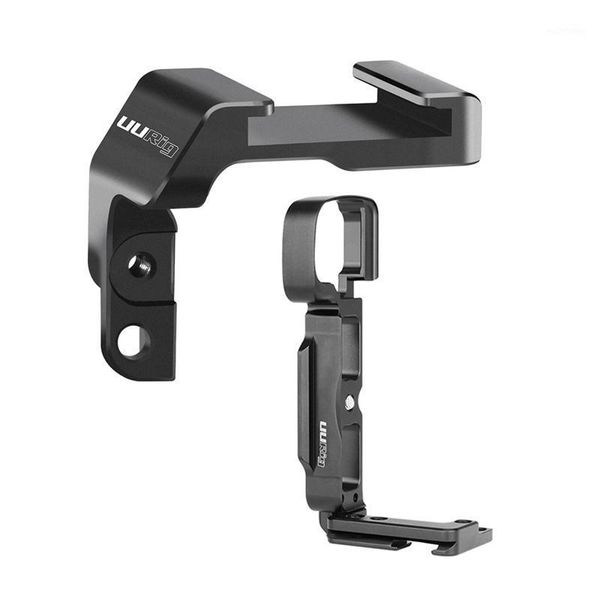 

uurig 2 pcs for sony a6400 accessories: 1pcs r006 quick release l plate vertical camera bracket & 1pcs r011 mic cold shoe adapte1