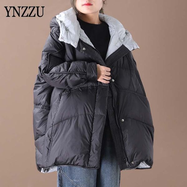 

женщины зима пуховик с капюшоном 2020 новое прибытие свободном негабаритной женский повседневный пальто верхней одежды толстый теплый ladies, Black