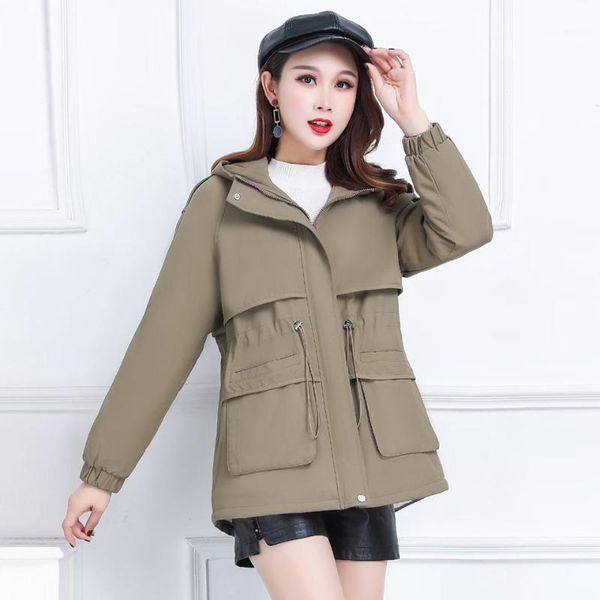 

short winter coat women new stylish elegant fashion female jacket thick warm cotton padded jacket outerwear hooded parkas q3421, Black