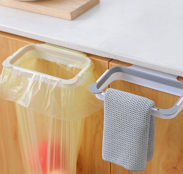 

new arrivels can hang kitchen door back type cabinet trash bin bracket garbage bag storage rack garbage rac wmthaj mywjqq