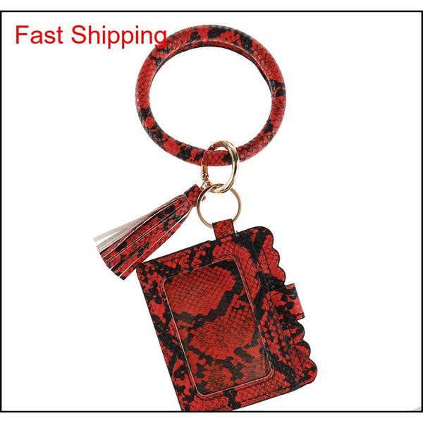 

bracelet card bag pu leather tassel bangle card bag fashion bracelet keychain jewelry fo qylzgn dh_seller2010, Silver