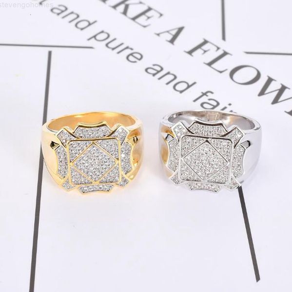 

factory2e8qhop bling cubic finger zircon hip for men new 2019 fashion male jewelry rings accessories, Silver