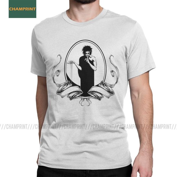 

men's dream the sandman funny pure short sleeve death vertigo gaiman morpheus comic o neck sport hooded sweatshirt hoodie men t shirt
