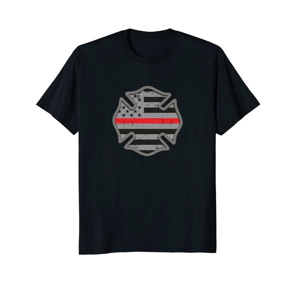 

sport 2019 new summer tee shirt firefighter thin red line badge fireman t shirt cool t-shirt
