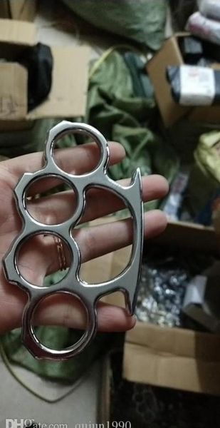 

10pcs silver black gold three colors thin steel brass knuckle dusters self defense personal security women's and jllckm lajiaoyard