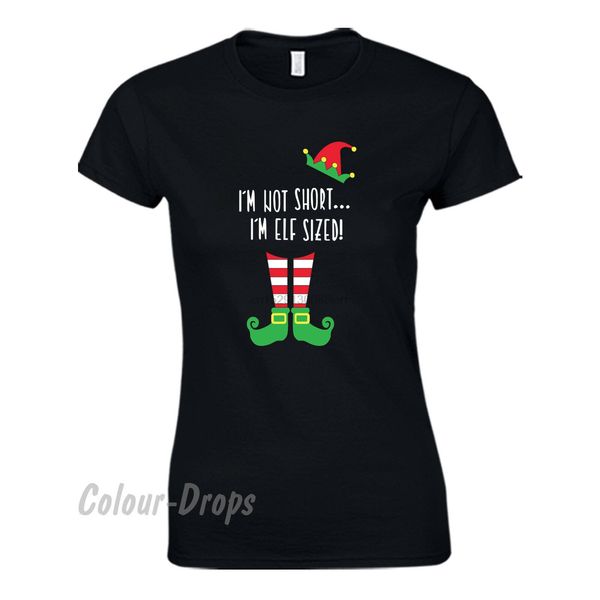 

im not short im elf sized ladies funny present gift santa cool casual pride men fashion sport hooded sweatshirt hoodie t shirt