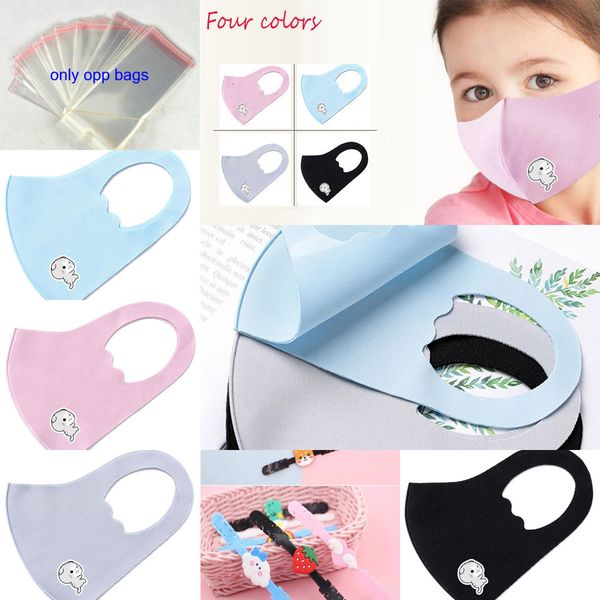 

fashion cartoon child protec face cover washable reusable fabric maske for kids facemask bandage breathable cycling mask bbyhgv 1 n60nk, Black