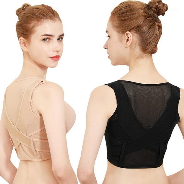 

back support 1 pcs adjustable invisible shoulder strap corrects hunchback therapy correction belt health care body underwear shaper corset1, Black;blue