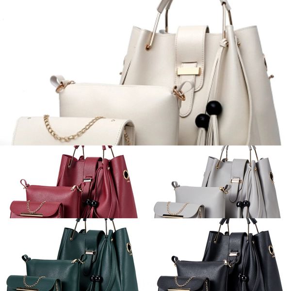 

yi niao 2020 new portable shoulder shoulder women's mother and child bag fashionable three-piece set large capacity bucket women's