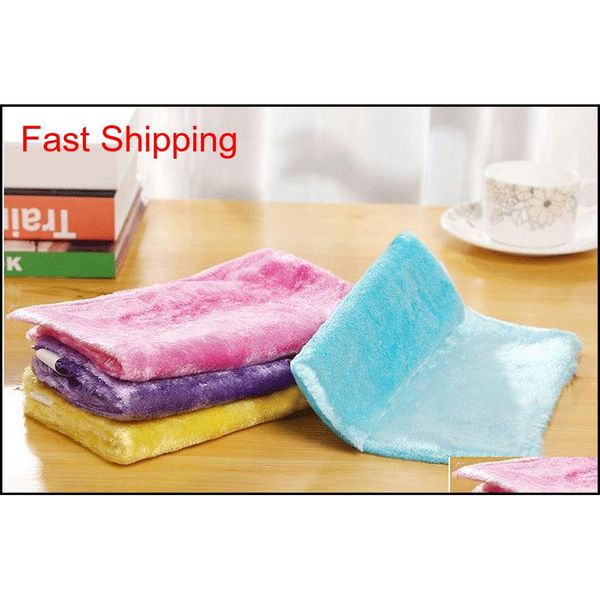 

magic wooden fiber cleaning cloth with shiny threads easy wipe the oil without detergent soft rag oilproof qyljno dh_seller2010
