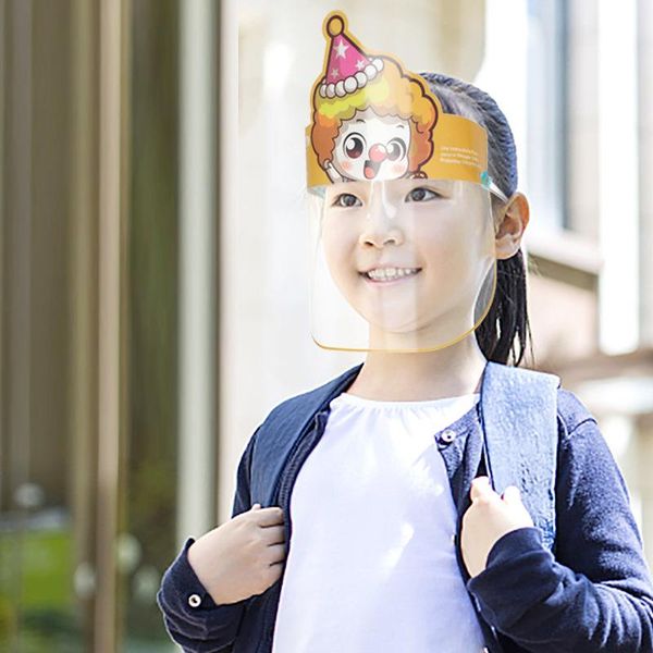 

1шт new kids face shield защитный защитная маска пыле многоразовый cute безопасность очистить полное покрытие маска wmtonz xhlight