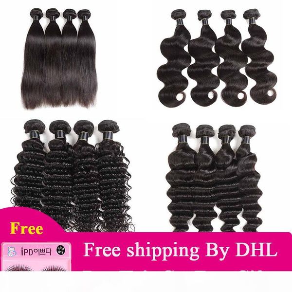 

malaysian straight hair weave bundles 8-26 inch bundles virgin hair natural black malaysian body deep water wave 100% human hair extensions