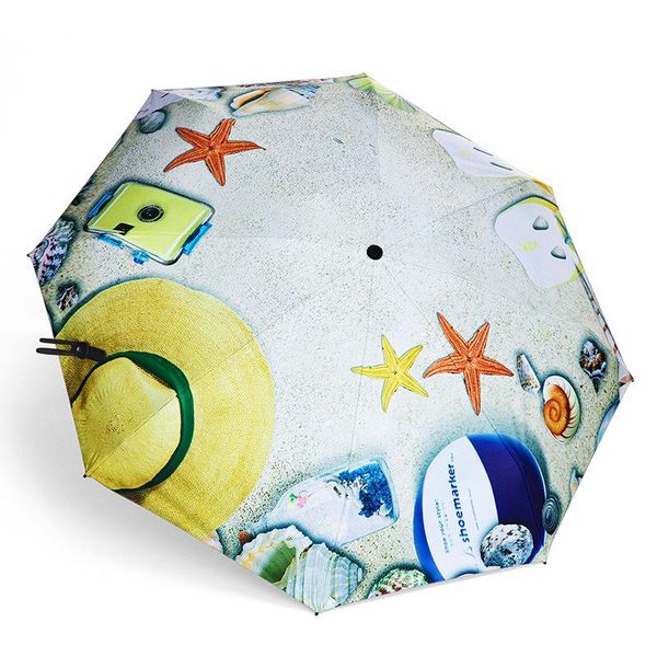 

2020 new style women travel umbrellas uv protection sun umbrella light pocket oil painting rainy umbrella fashion parasol bbypus sweet07