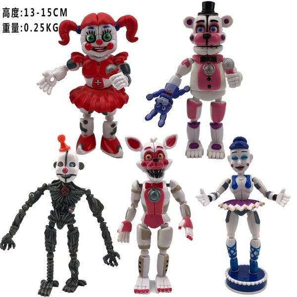 

five nights at freddy's handicraft toys freddie pirate captain fox movable limbs game doll set 2021 sell gift of the child